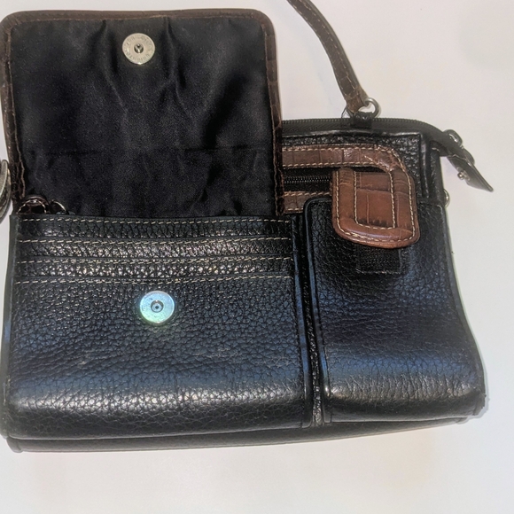 Vintage Brighton "Hudson" Crossbody Organizer Bag - Black - Picture 7 of 13